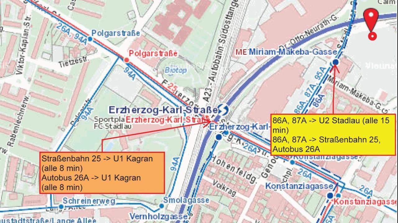 Neubau Wohnung Stadlau Wien Eksteriør bilde